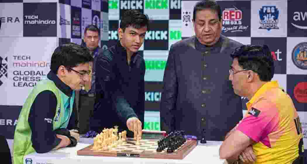 Former Grandmaster Viswanathan Anand's Ganges Grandmasters loses to Alaskan Knights. Former Grandmaster Viswanathan Anand's Ganges Grandmasters loses to Alaskan Knights.
