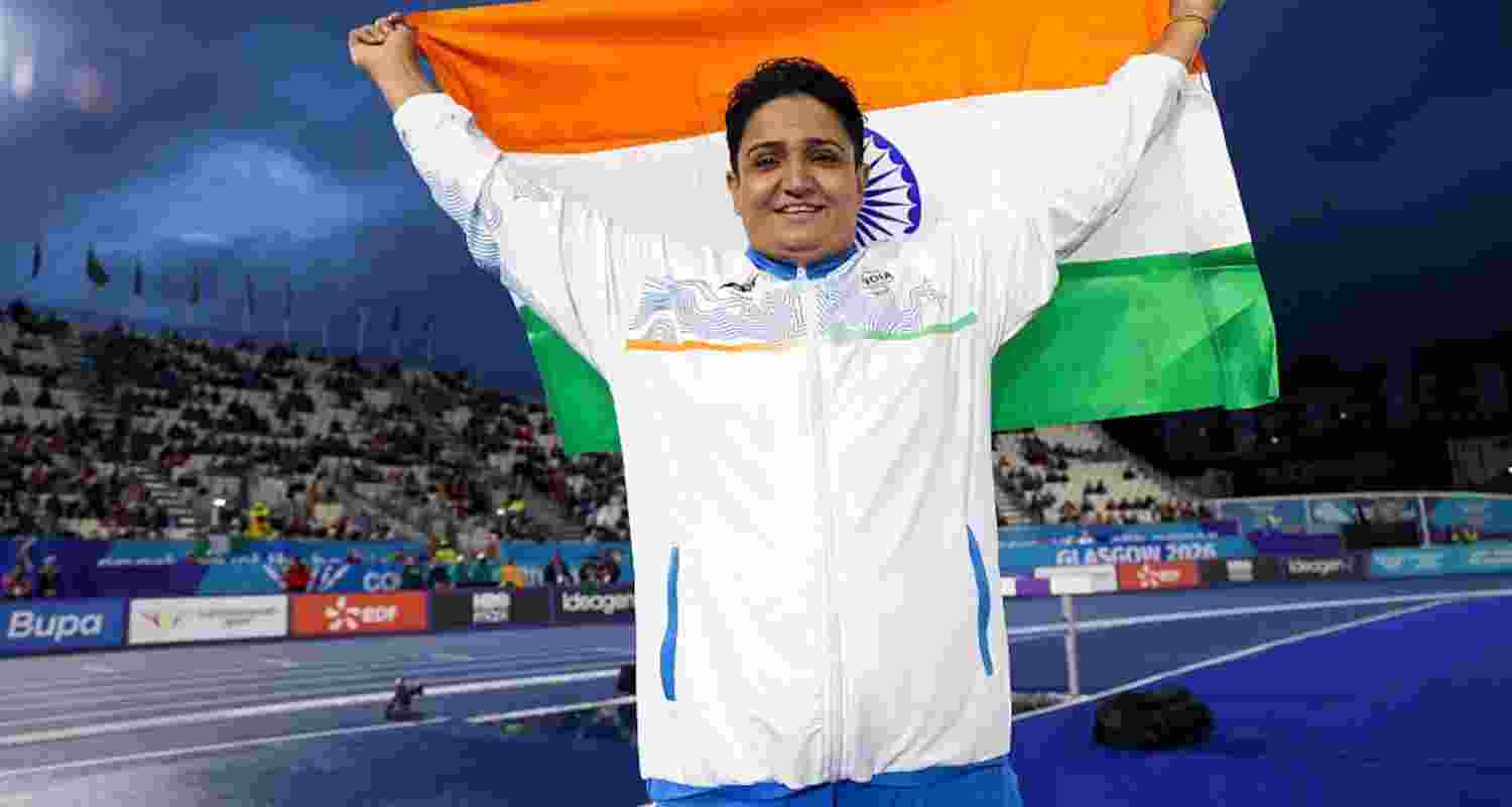 Shot-putter Sharmila Dhankar. Shot-putter Sharmila Dhankar.