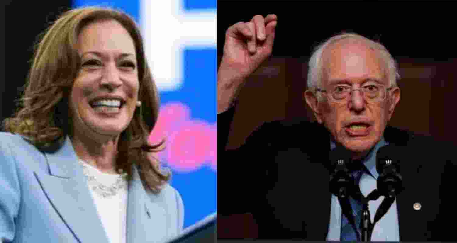Senator Bernie Sanders roots for Kamala Harris Senator Bernie Sanders roots for Kamala Harris