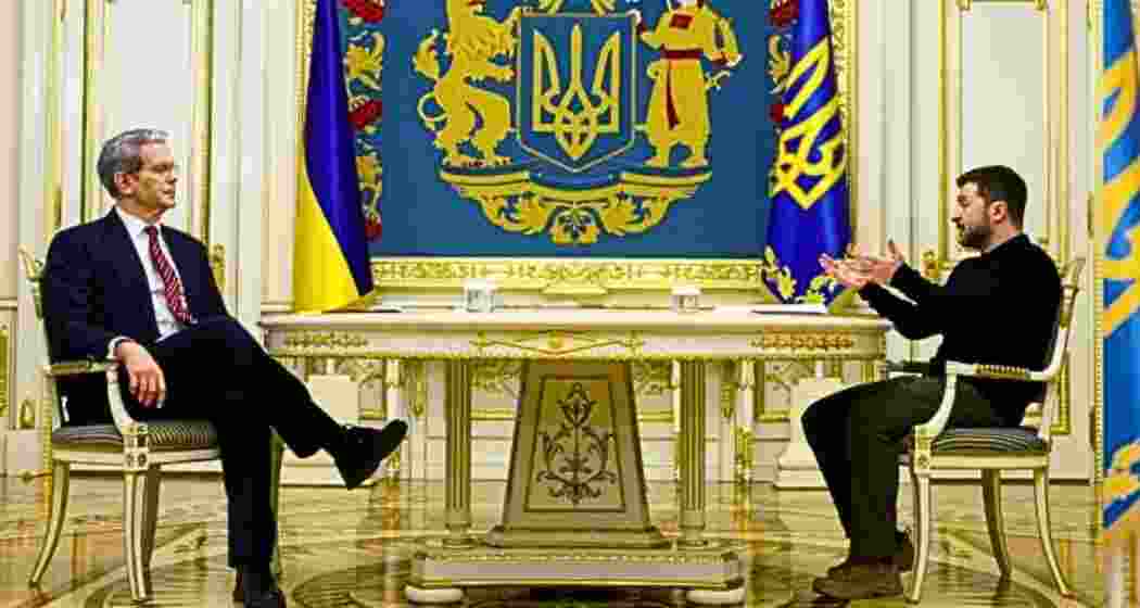 US President Donald Trump’s envoy Steve Witkoff with President Zelensky discuss finalising the billlon dollar mineral deal with Ukraine. US President Donald Trump’s envoy Steve Witkoff with President Zelensky discuss finalising the billlon dollar mineral deal with Ukraine.