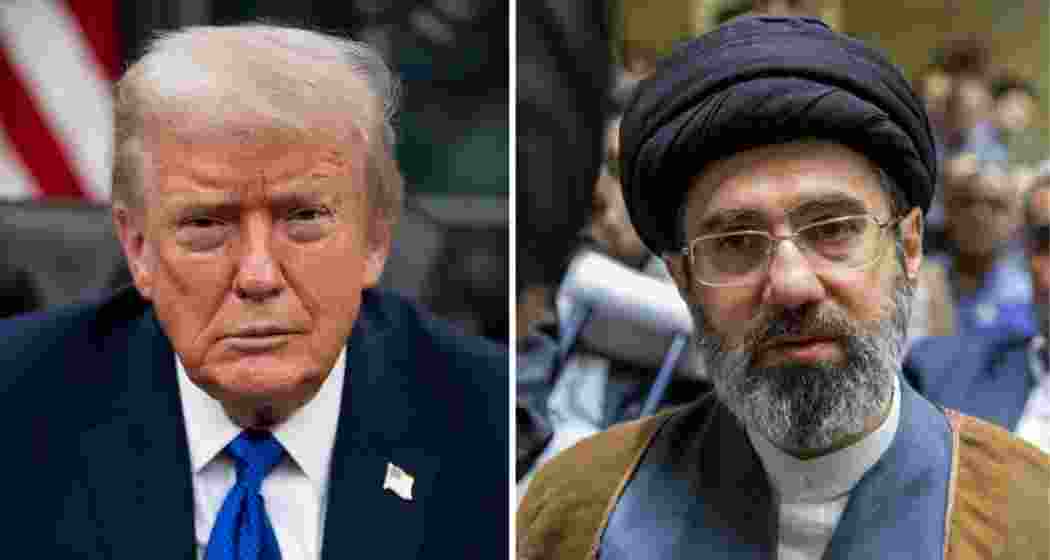 US President Donald Trump (L) and Iran’s Supreme Leader Mojtaba Khamenei seen in file images. US President Donald Trump (L) and Iran’s Supreme Leader Mojtaba Khamenei seen in file images.
