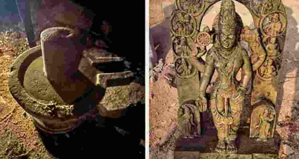 The temporary Mandir of Ram Lalla in Ayodhya after the demolition in 1992. The temporary Mandir of Ram Lalla in Ayodhya after the demolition in 1992.