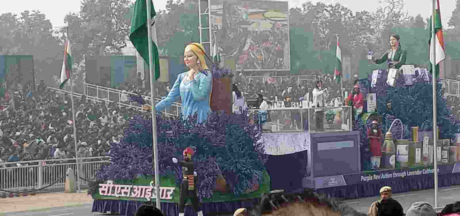 The tableau of the Council of Scientific and Industrial Research (CSIR) during the Republic Day parade. The tableau of the Council of Scientific and Industrial Research (CSIR) during the Republic Day parade.