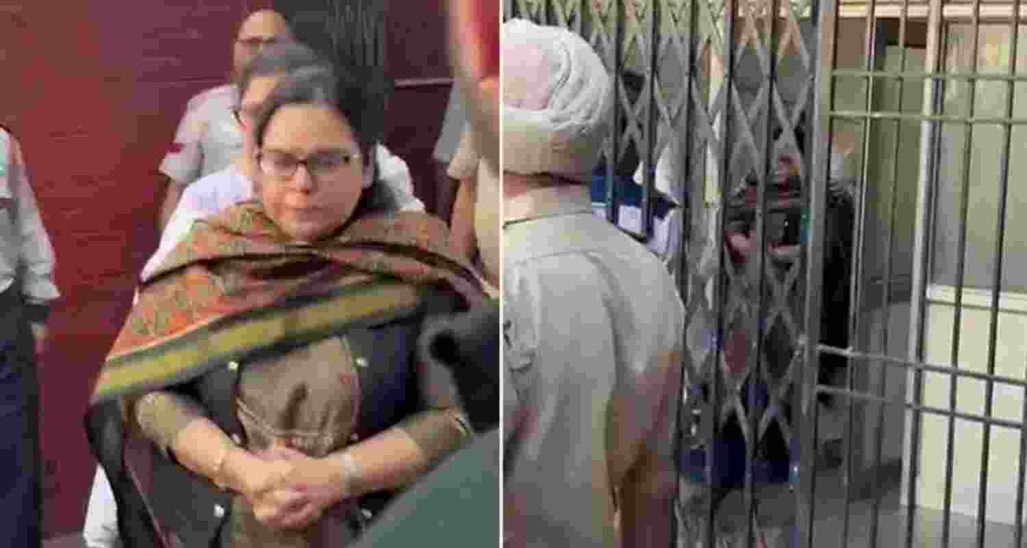 Haryana ADGP Y Puran Kumar's wife Amneet P Kumar reaches GMSH-16 to see her husband’s body in mortuary on Wednesday. Haryana ADGP Y Puran Kumar's wife Amneet P Kumar reaches GMSH-16 to see her husband’s body in mortuary on Wednesday.