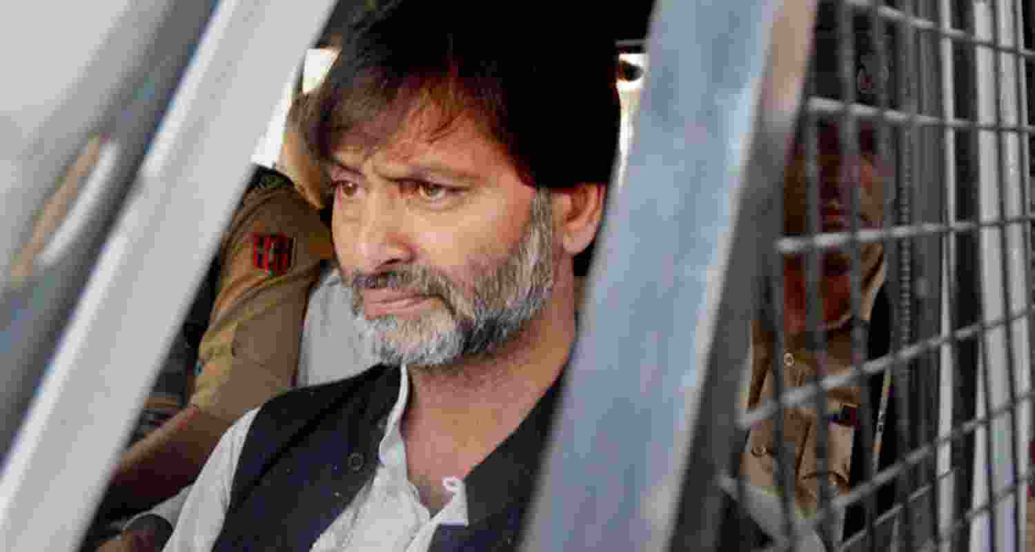 An image of JKLF leader Yasin Malik. An image of JKLF leader Yasin Malik.