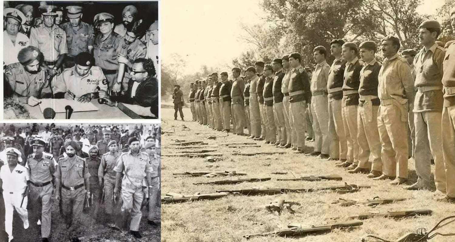Vijay Diwas marks the historic surrender of 93,000 Pakistani troops on December 16, 1971. Vijay Diwas marks the historic surrender of 93,000 Pakistani troops on December 16, 1971.