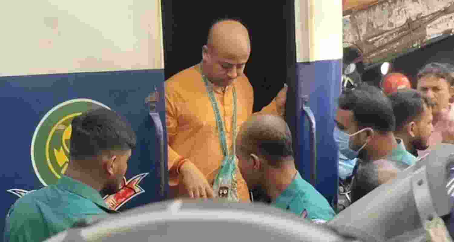 Hindu religious leader Chinmay Krishna Das Prabhu was sent to jail in Bangladesh. Image: X Hindu religious leader Chinmay Krishna Das Prabhu was sent to jail in Bangladesh. Image: X