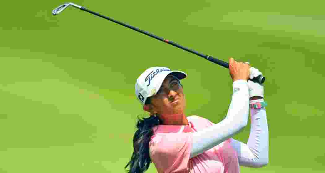 Aditi Ashok in action. Aditi Ashok in action.