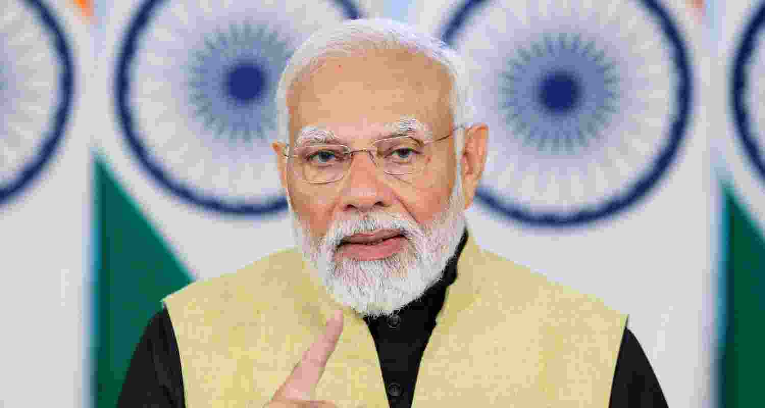 Prime Minister Narendra Modi during his remarks at the Ashwamedha Yagya organised by World Gayatri Pariwar.  Prime Minister Narendra Modi during his remarks at the Ashwamedha Yagya organised by World Gayatri Pariwar.