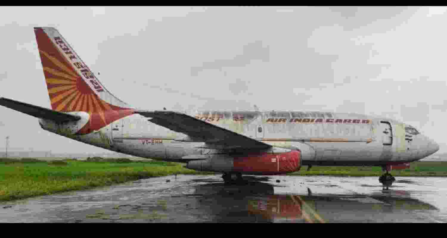 A file photo of the Boeing B737-200 at Calcutta airport before the aircraft was sold. A file photo of the Boeing B737-200 at Calcutta airport before the aircraft was sold.