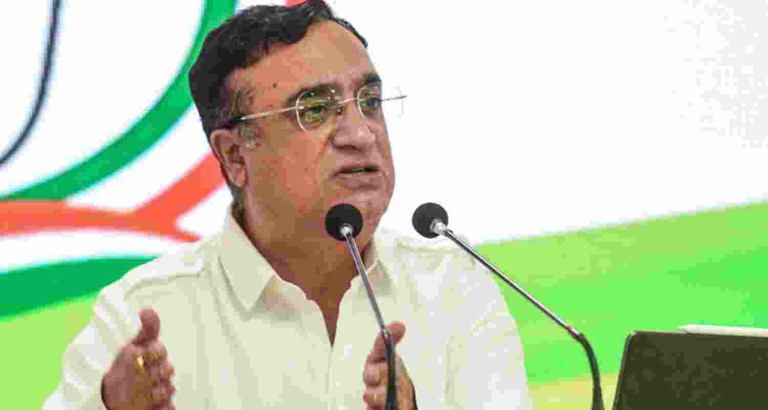 Treasurer Ajay Maken said the Income Tax department had frozen the Congress' main bank accounts Treasurer Ajay Maken said the Income Tax department had frozen the Congress' main bank accounts