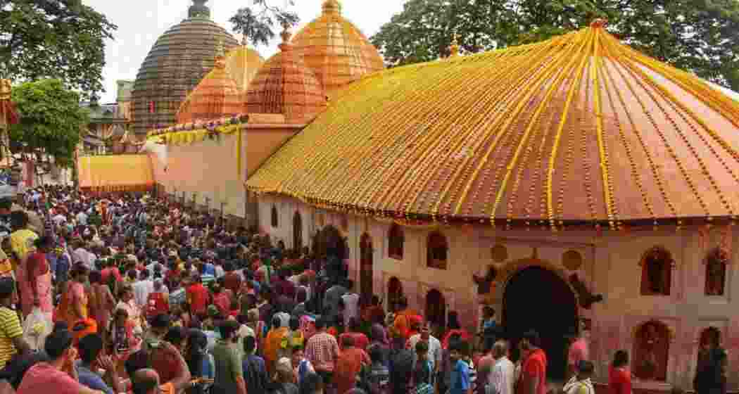 Lakhs of devotees are drawn to the Kamakhya Temple in Assam during the Ambubachi Mela. Lakhs of devotees are drawn to the Kamakhya Temple in Assam during the Ambubachi Mela.