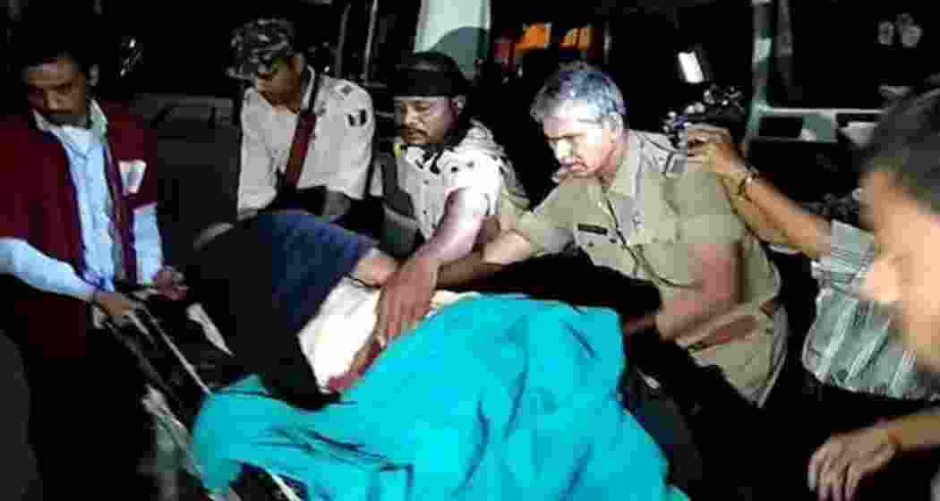 ASI Rajiv Ranjan being rushed to the hospital after collapsing during a clash between police and villagers in Laxmipur, Araria. He was later declared dead by doctors.  ASI Rajiv Ranjan being rushed to the hospital after collapsing during a clash between police and villagers in Laxmipur, Araria. He was later declared dead by doctors.