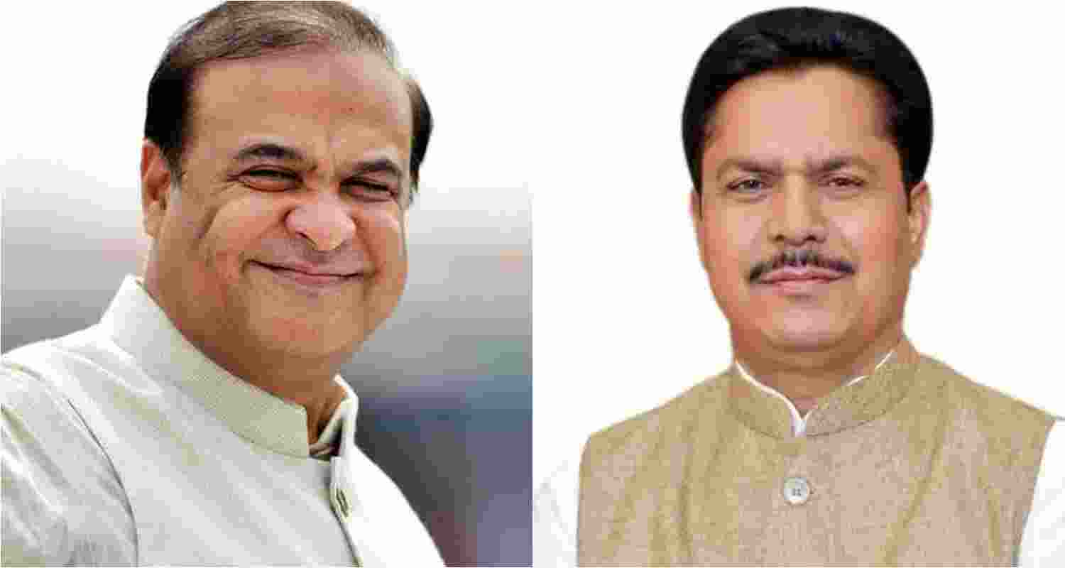 Assam Chief Minister Himanta Biswa Sarma (left), Congress leader and Assam Pradesh Congress Committee (APCC) President Bhupen Borah (right) Assam Chief Minister Himanta Biswa Sarma (left), Congress leader and Assam Pradesh Congress Committee (APCC) President Bhupen Borah (right)