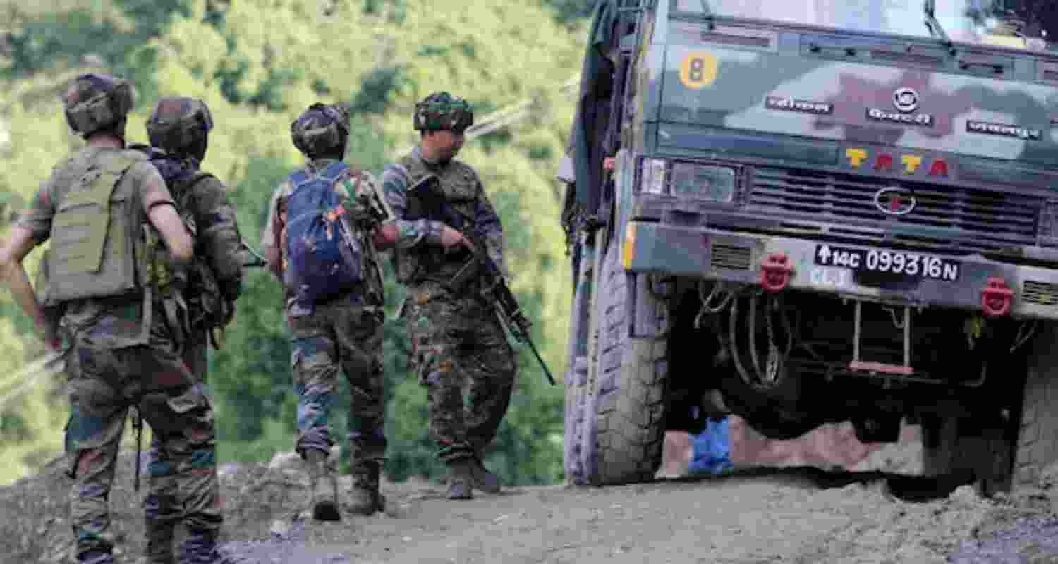 Security personnel near the site of the attack in June this year.  Security personnel near the site of the attack in June this year.