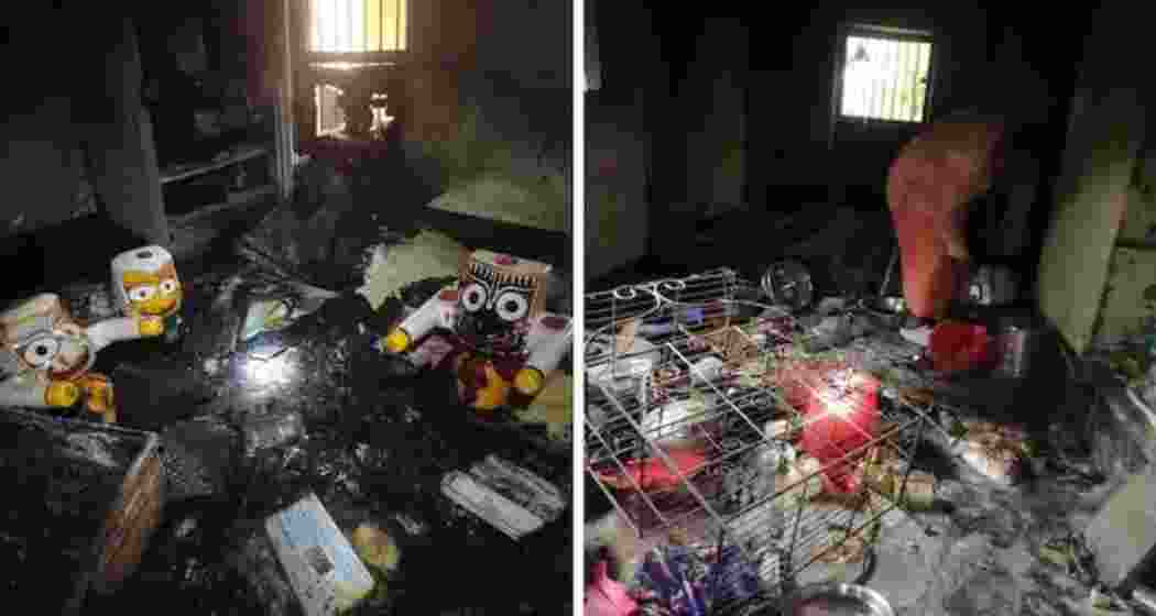 An ISKCON temple in Meherpur, located in Bangladesh's Khulna division, was set on fire on Tuesday. An ISKCON temple in Meherpur, located in Bangladesh's Khulna division, was set on fire on Tuesday.