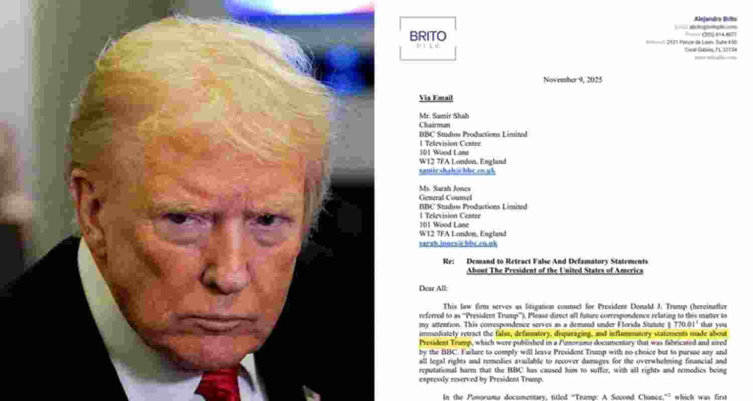 BBC issues apology letter after Trump threatened action BBC issues apology letter after Trump threatened action