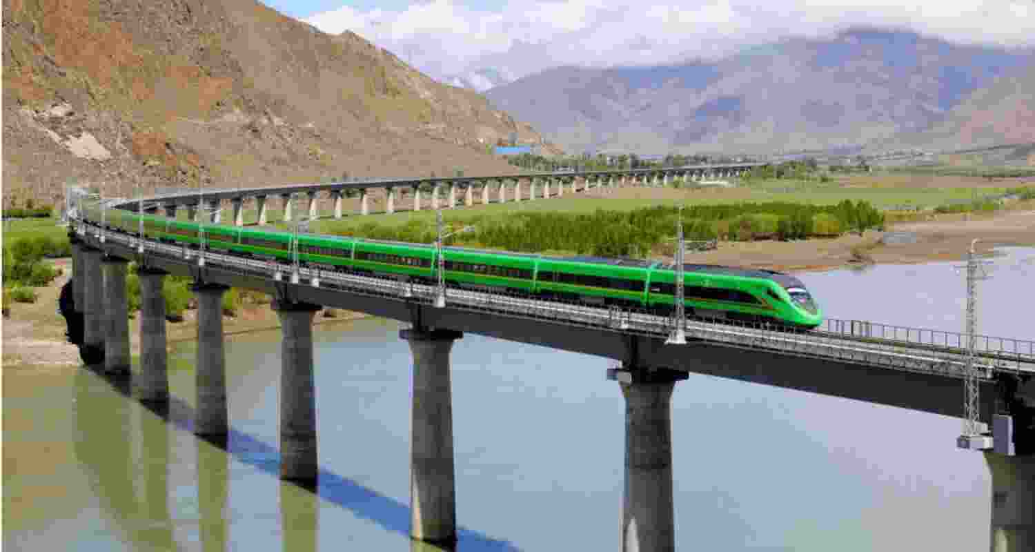 On 25 June 2021, China inaugurated a 435km section of the Lhasa-Nyingchi Electrified High-speed Rail. The ‘bullet train’ will have a top speed of 160 km/h and bring Chengdu closer to the Nepal border when completed in 2025. On 25 June 2021, China inaugurated a 435km section of the Lhasa-Nyingchi Electrified High-speed Rail. The ‘bullet train’ will have a top speed of 160 km/h and bring Chengdu closer to the Nepal border when completed in 2025.