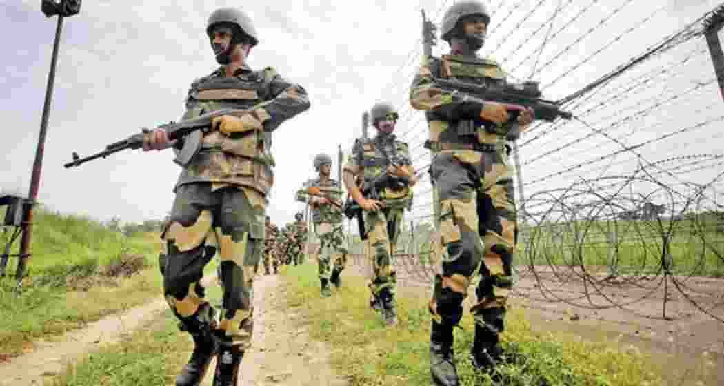BSF personnel in action. BSF personnel in action.