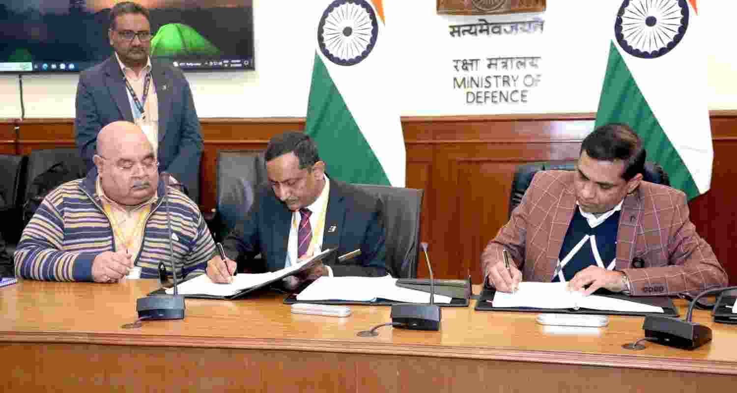Ministry of Defence signs a deal with Bharat Electricals Limited. Ministry of Defence signs a deal with Bharat Electricals Limited.