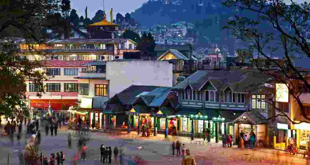 The Darjeeling Chowrasta. The Darjeeling Chowrasta.