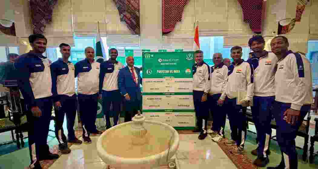 The Indian Tennis team embracing the excitement as Davis Cup draw unfolds. The Indian Tennis team embracing the excitement as Davis Cup draw unfolds.