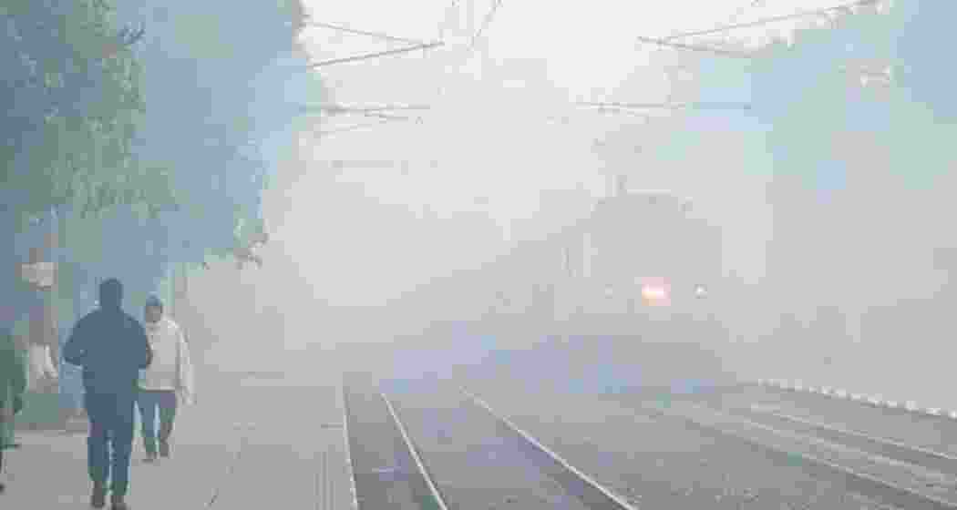 Nearly two dozen flights and trains have been delayed due to bad weather conditions in the national capital. Nearly two dozen flights and trains have been delayed due to bad weather conditions in the national capital.