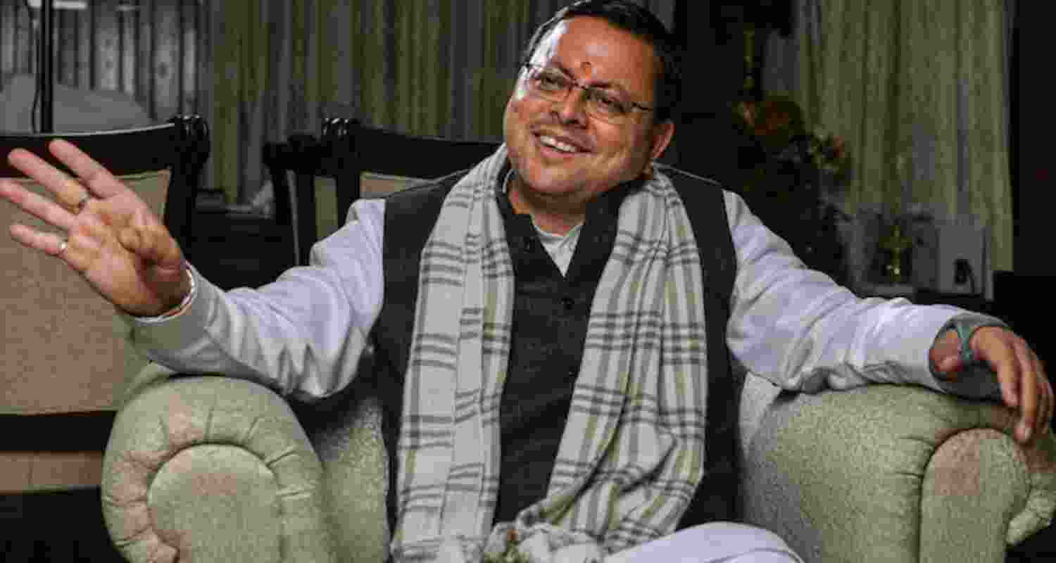 Uttarakhand CM Dhami.  Uttarakhand CM Dhami.