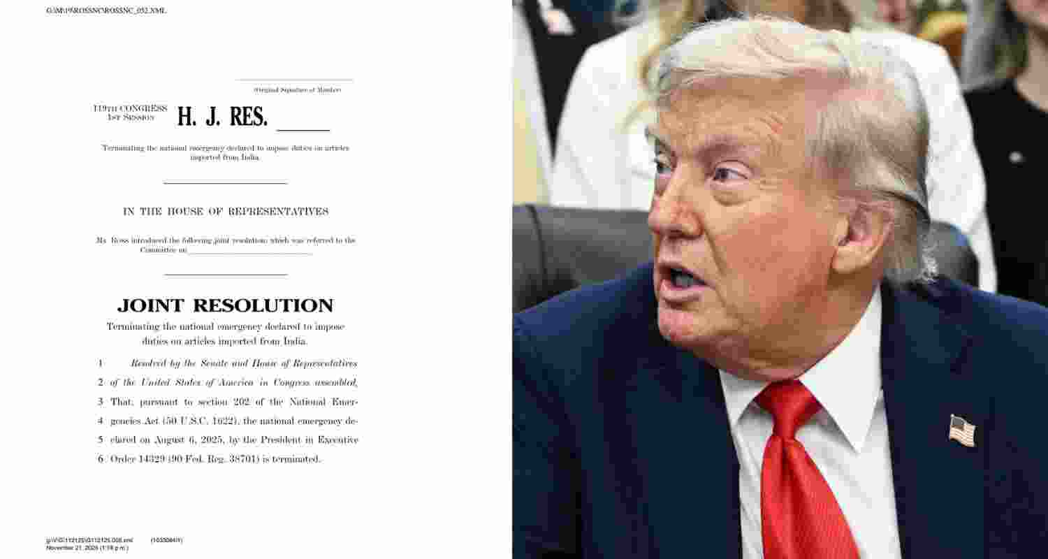 US lawmakers move resolution to end tariffs on India US lawmakers move resolution to end tariffs on India