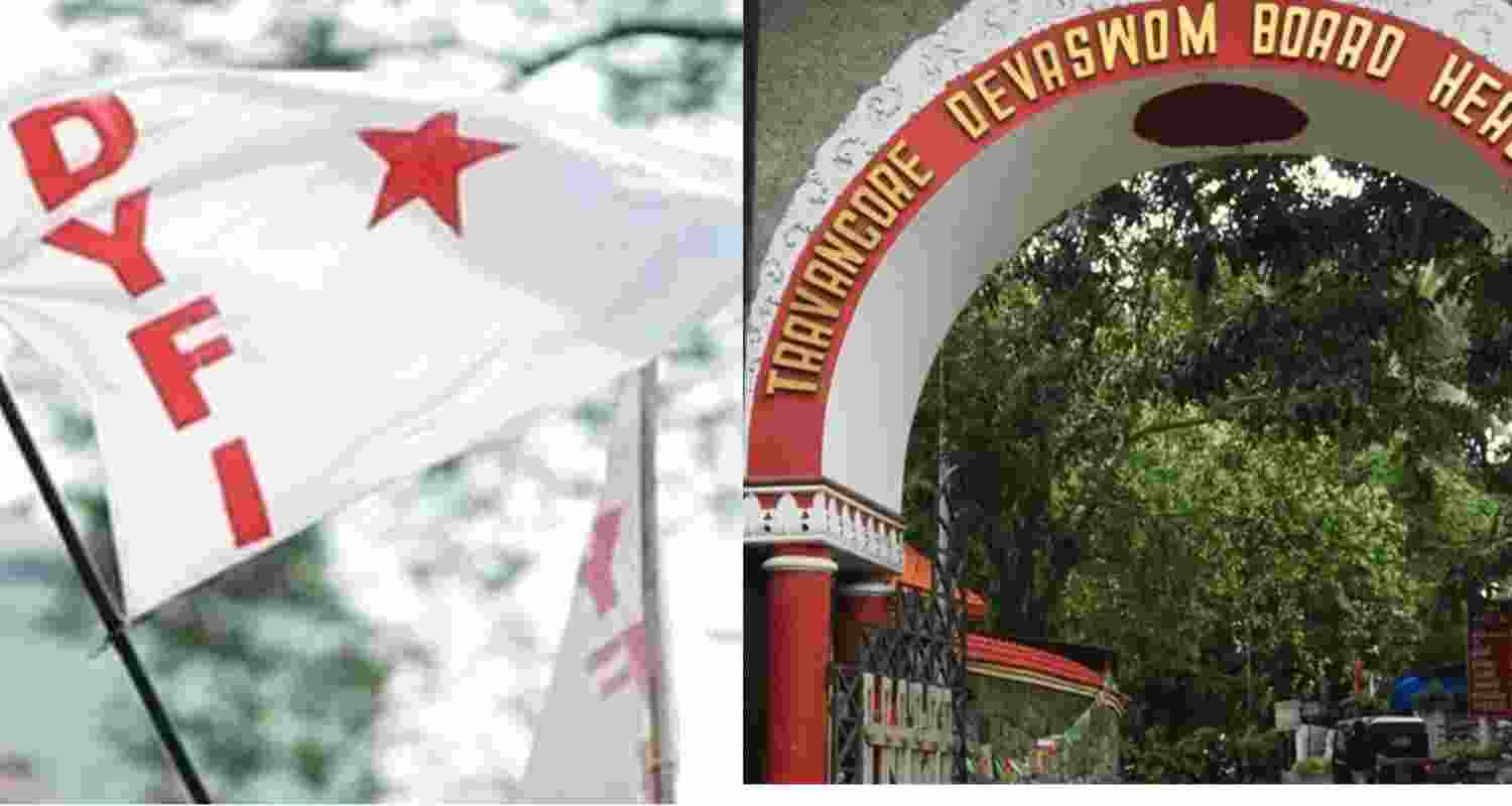 DYFI flags at temple festival in Kerala; TDB orders probe DYFI flags at temple festival in Kerala; TDB orders probe