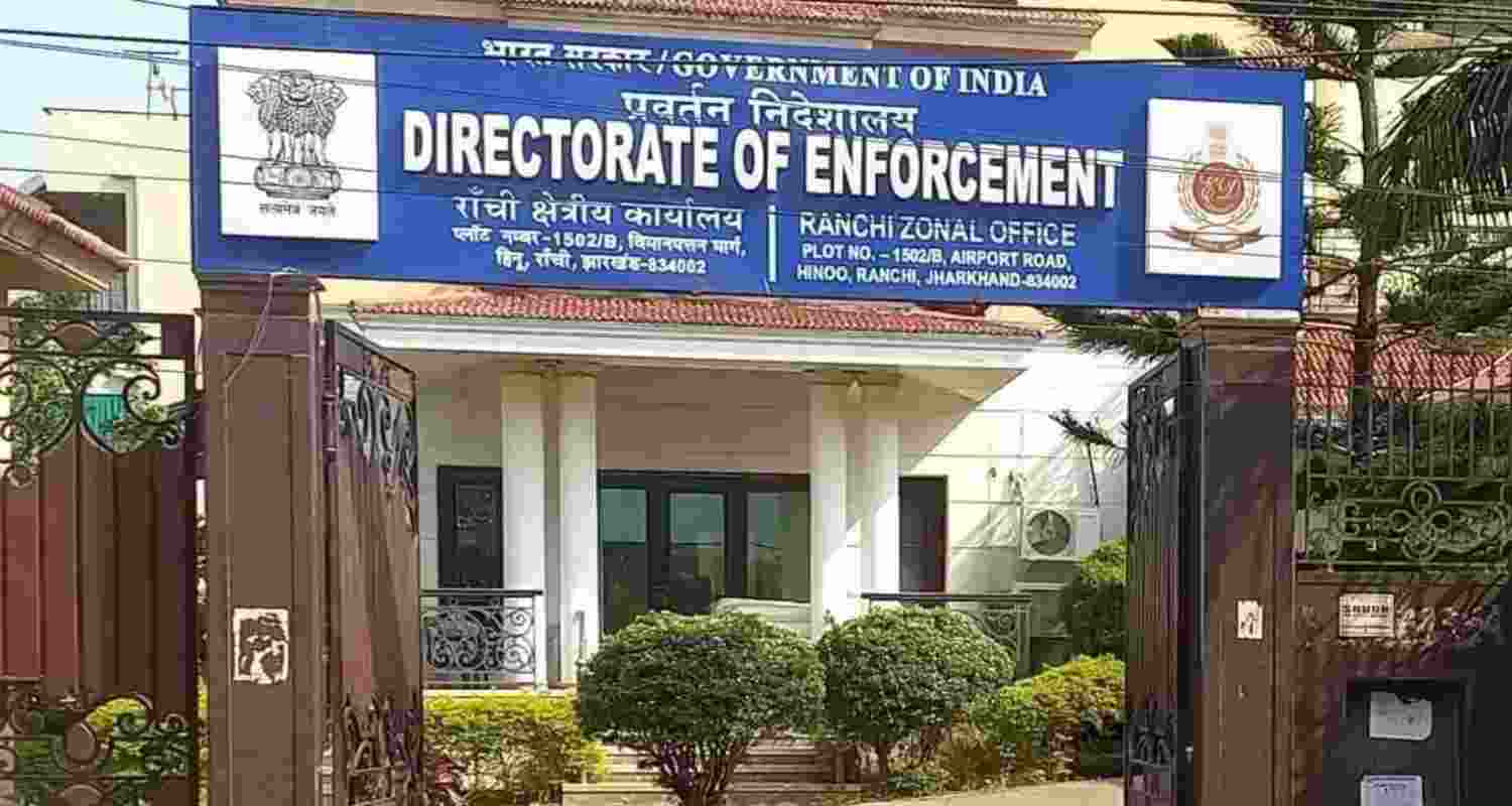 Picture of the enforcement directorate's office in Ranchi, Jharkhand. Picture of the enforcement directorate's office in Ranchi, Jharkhand.