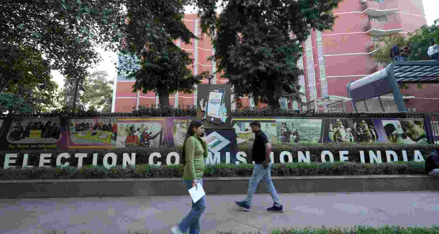 Image of Election Commission of India headquarters.  Image of Election Commission of India headquarters.