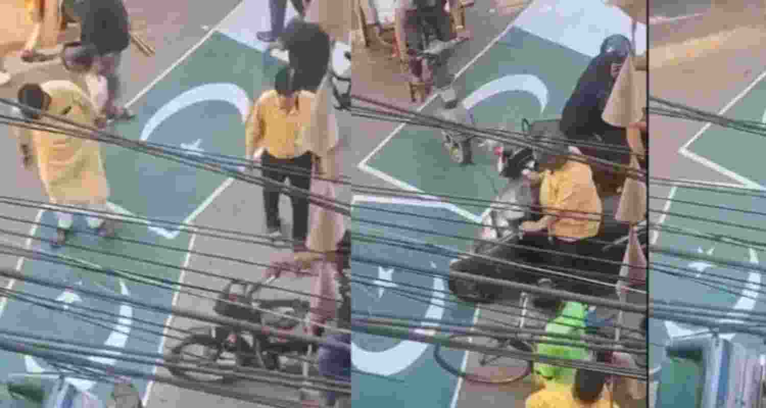 People spit on, walk over Pakistan flag in Ranchi People spit on, walk over Pakistan flag in Ranchi