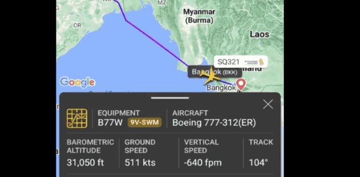 A British man, 73, with a heart condition died and 30 other passengers were injured when a Singapore Airlines aircraft on its way from London to Singapore hit severe turbulence on Tuesday, dropping down almost 6,000 feet before making an emergency landing at Bangkok's Suvarnabhumi Airport A British man, 73, with a heart condition died and 30 other passengers were injured when a Singapore Airlines aircraft on its way from London to Singapore hit severe turbulence on Tuesday, dropping down almost 6,000 feet before making an emergency landing at Bangkok's Suvarnabhumi Airport