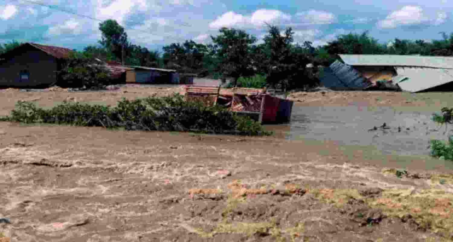 Hundreds affected by floods in Manipur Hundreds affected by floods in Manipur