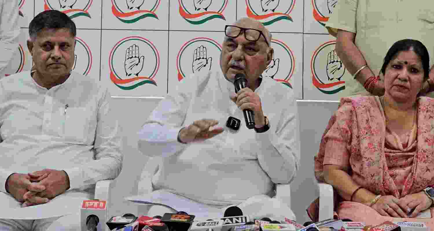 Former Chief Minister Bhupinder Singh Hooda. Former Chief Minister Bhupinder Singh Hooda.