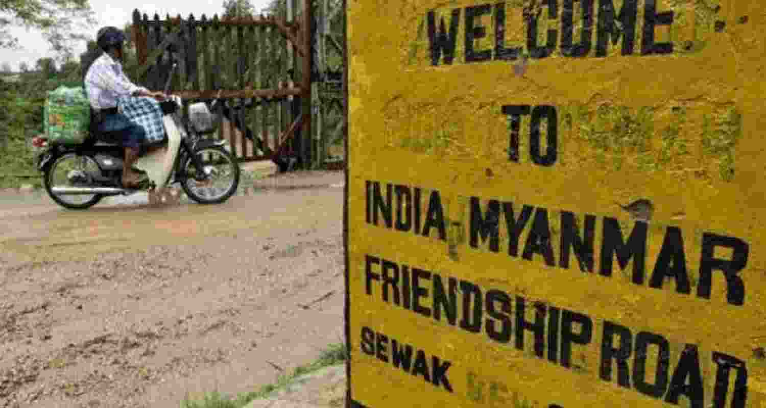 A border crossing with Myanmar. Representational Image. A border crossing with Myanmar. Representational Image.