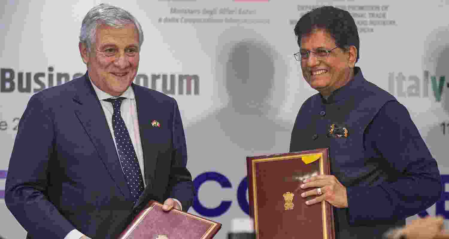 Both Goyal and Tajani stressed on the need for cooperation between democracies for a smooth supply of raw materials in the global market, with Tajani specifically denouncing any one country playing “kingmaker” in deciding the prices of raw materials that are critical for production Both Goyal and Tajani stressed on the need for cooperation between democracies for a smooth supply of raw materials in the global market, with Tajani specifically denouncing any one country playing “kingmaker” in deciding the prices of raw materials that are critical for production