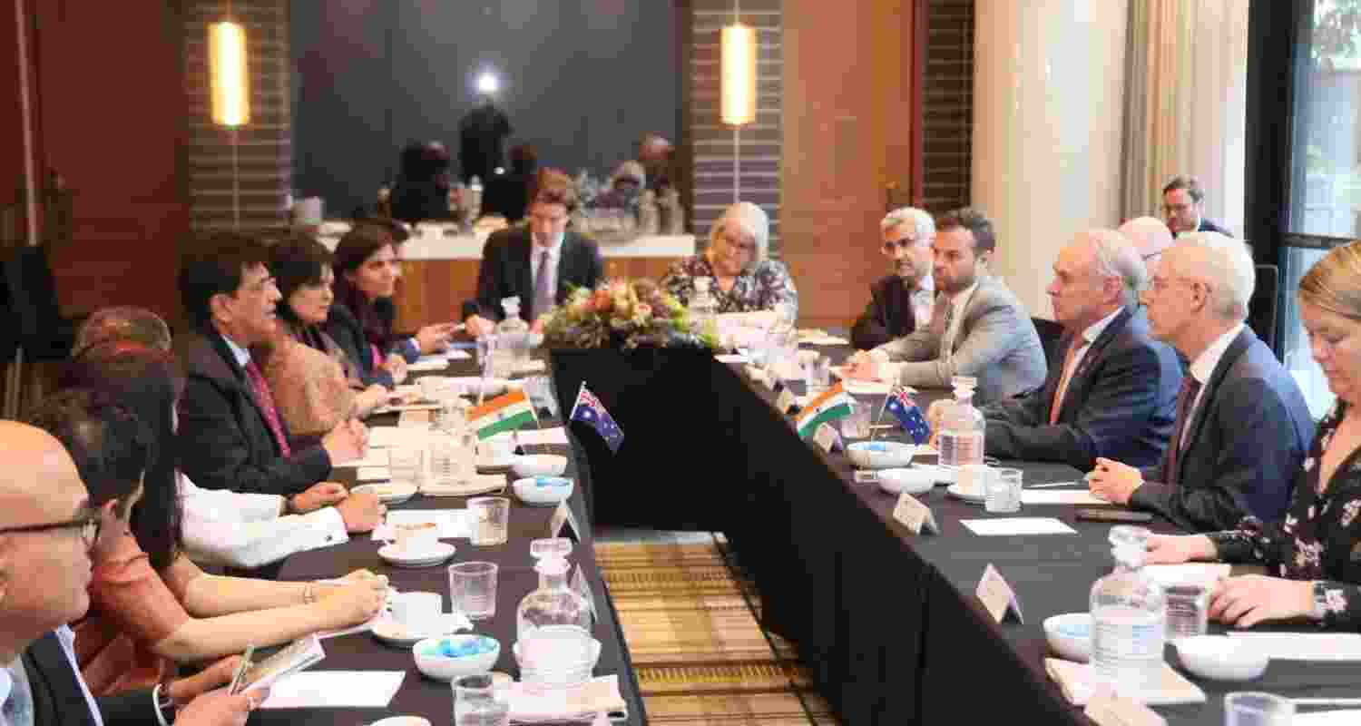 Goyal, while talking to the press, said that the discussions focused on unlocking the full potential of the India-Australia Economic Partnership, including a CECA Goyal, while talking to the press, said that the discussions focused on unlocking the full potential of the India-Australia Economic Partnership, including a CECA