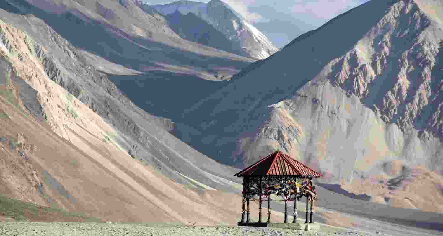 An image of a mountain range in the Galwan valley. Via X. An image of a mountain range in the Galwan valley. Via X.