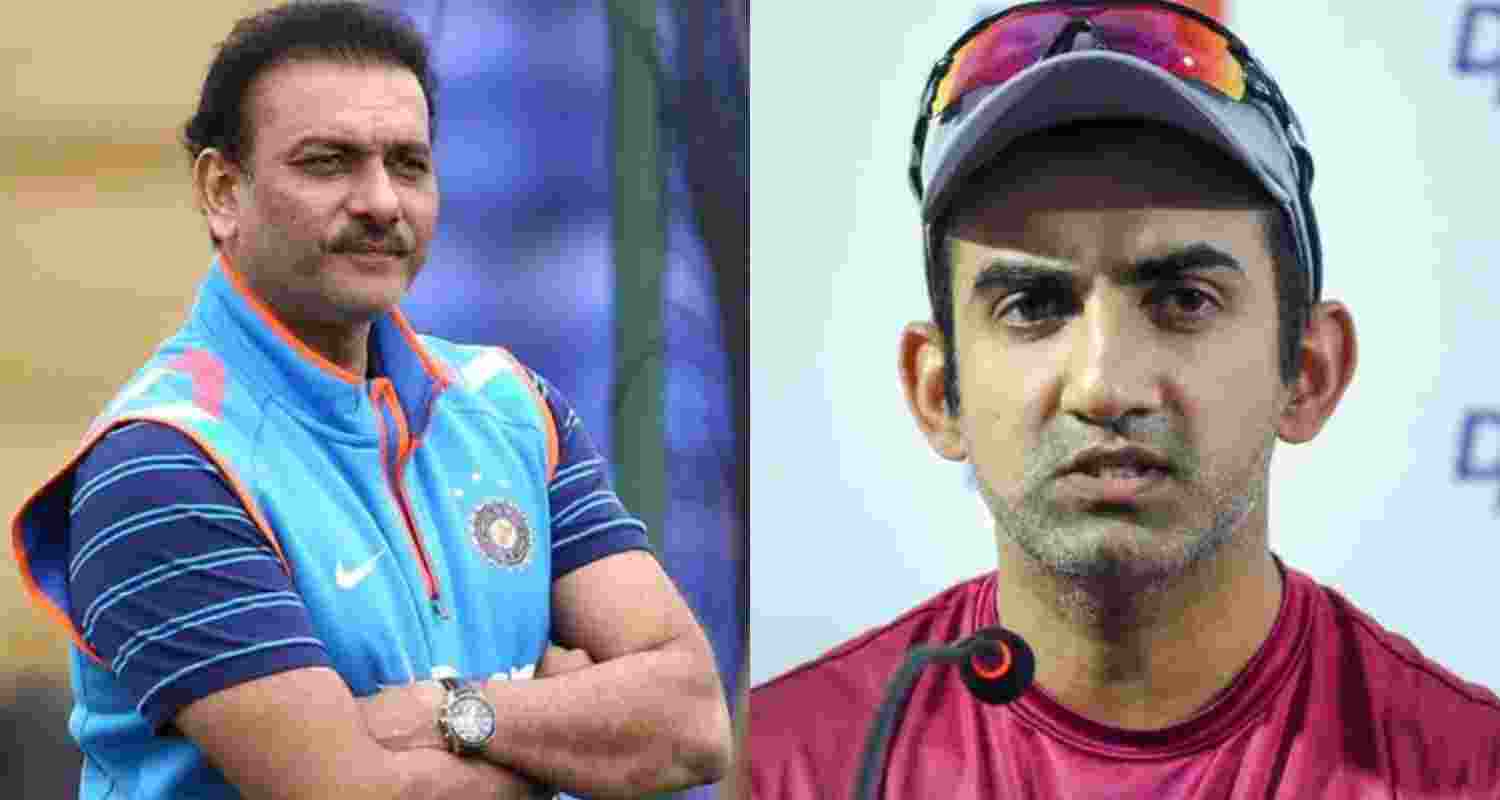 Ravi Shastri (left), and Gautam Gambhir (right).  Ravi Shastri (left), and Gautam Gambhir (right).