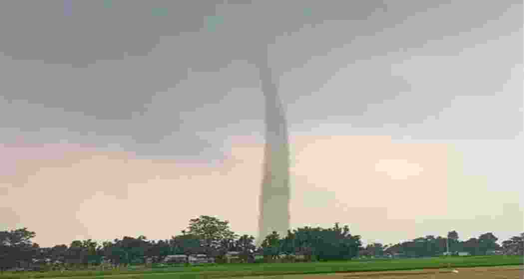 The tornado in Assam's Goalpara district. With rising climate anomalies, experts are attributing the phenomenon to unusual monsoon patterns, deforestation, and the region’s unique climatic vulnerabilities. The tornado in Assam's Goalpara district. With rising climate anomalies, experts are attributing the phenomenon to unusual monsoon patterns, deforestation, and the region’s unique climatic vulnerabilities.