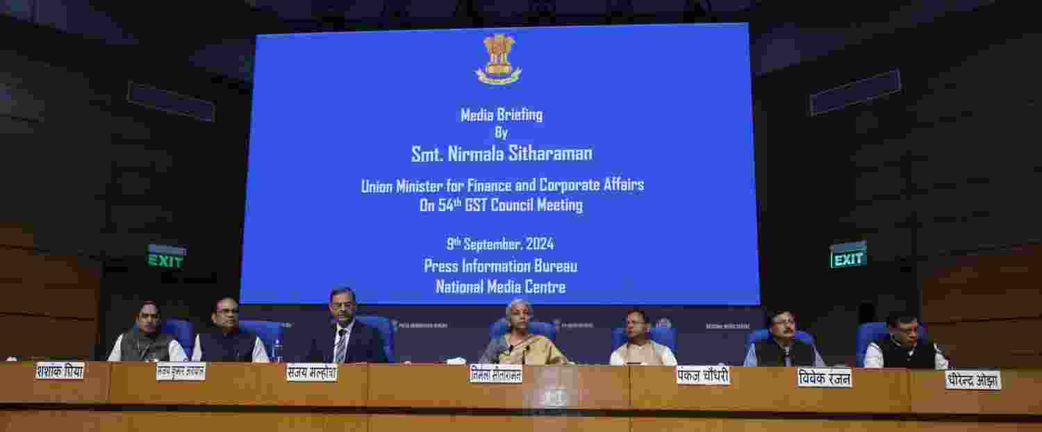 FM Sitharaman chairs GST Council's 54th meeting in Delhi, reviews key proposals FM Sitharaman chairs GST Council's 54th meeting in Delhi, reviews key proposals