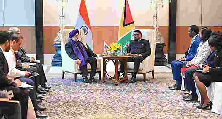 The Union Cabinet on Friday approved signing of a 5-year memorandum of understanding with Guyana cooperation in the hydrocarbon sector including sourcing of crude oil. The Union Cabinet on Friday approved signing of a 5-year memorandum of understanding with Guyana cooperation in the hydrocarbon sector including sourcing of crude oil.