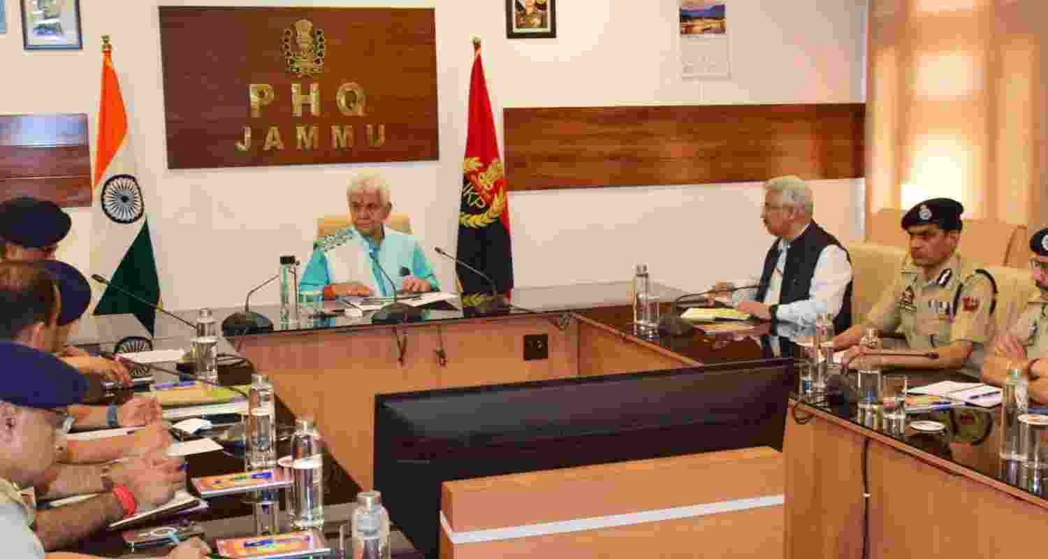 Kashmir Model Adopted To Wipe Out Terror From Jammu: LG Sinha. Kashmir Model Adopted To Wipe Out Terror From Jammu: LG Sinha.