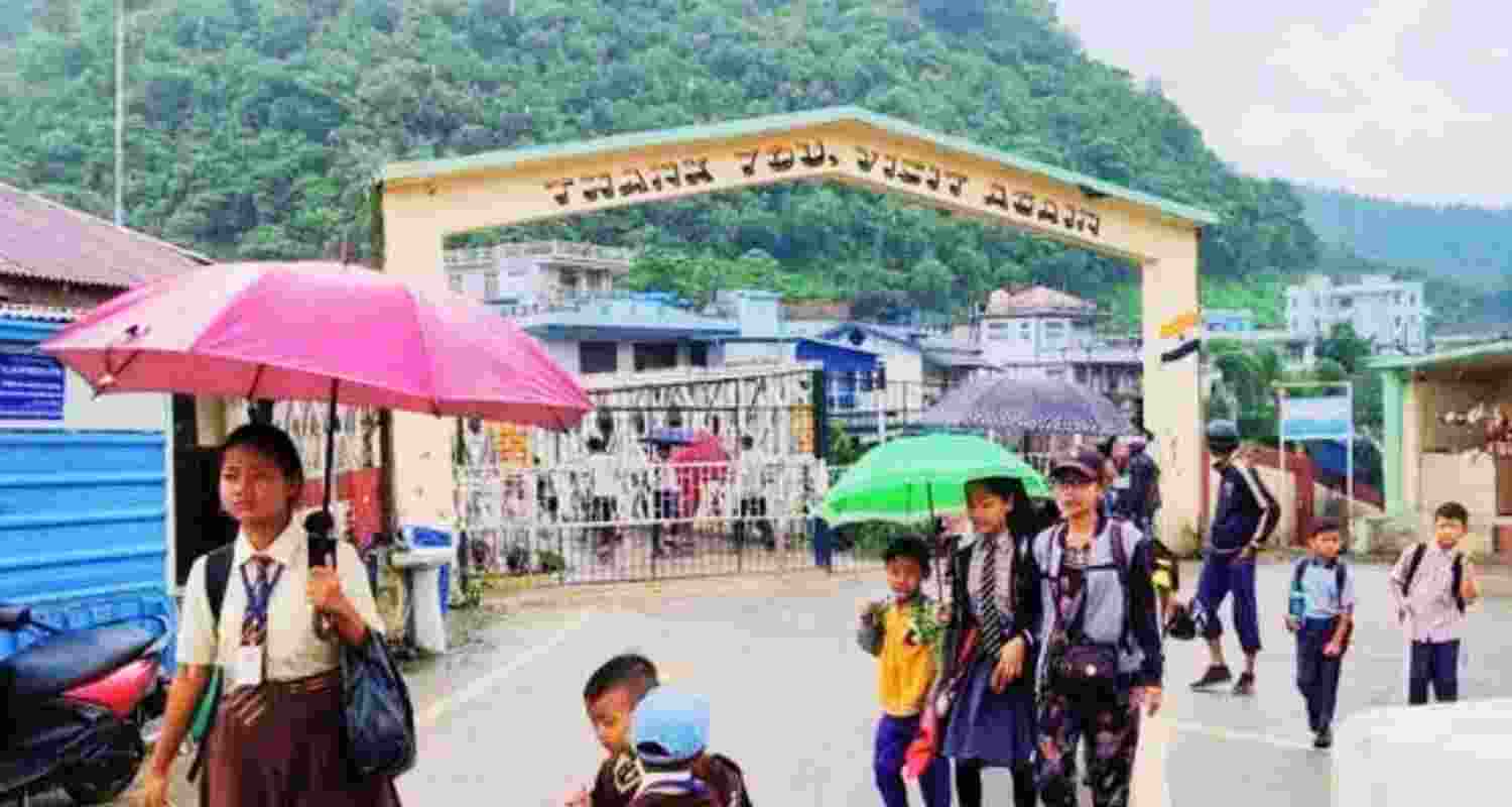 Zokhawthar land immigration check-post in Mizoram along the border with Myanmar. Zokhawthar land immigration check-post in Mizoram along the border with Myanmar.