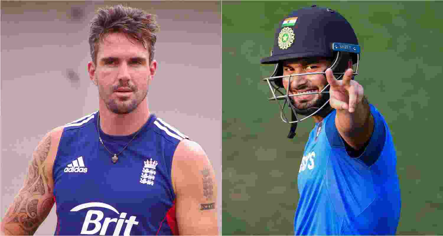Former England captain Kevin Pietersen (left), Delhi Capital ka captain Rishabh Pant (right). Former England captain Kevin Pietersen (left), Delhi Capital ka captain Rishabh Pant (right).