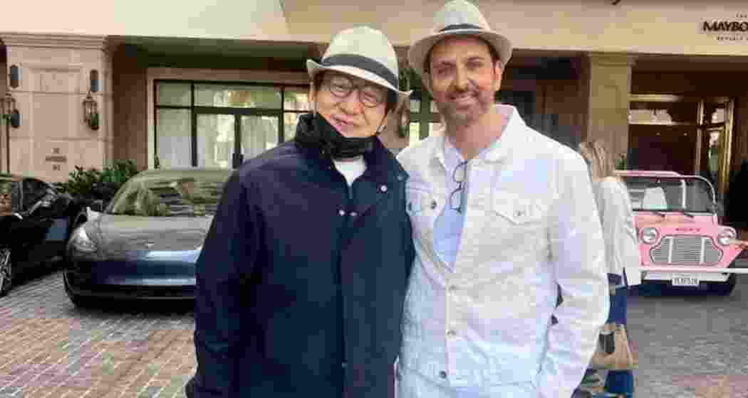 Hrithik Roshan meets Jackie Chan Hrithik Roshan meets Jackie Chan