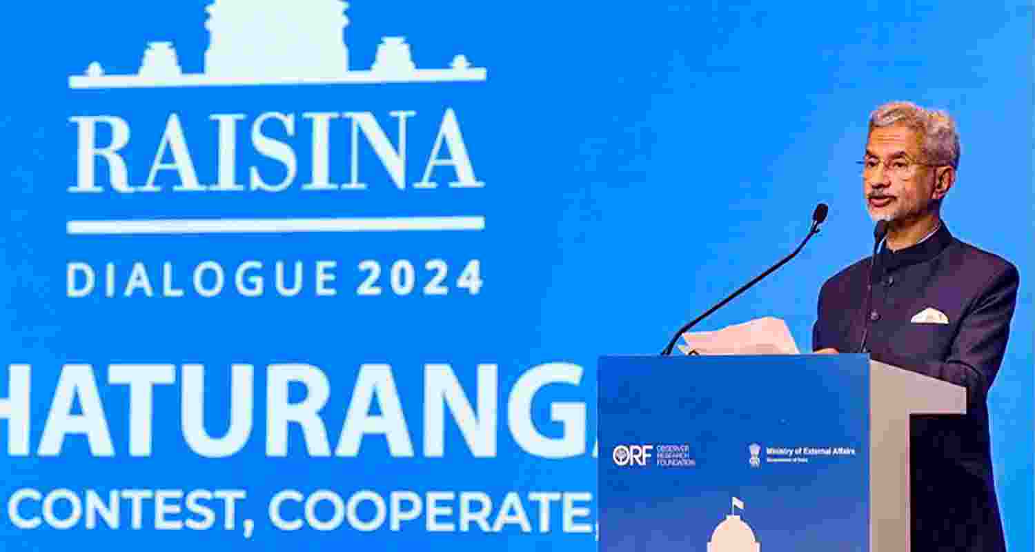EAM S Jaishankar at the Raisina Summit. EAM S Jaishankar at the Raisina Summit.