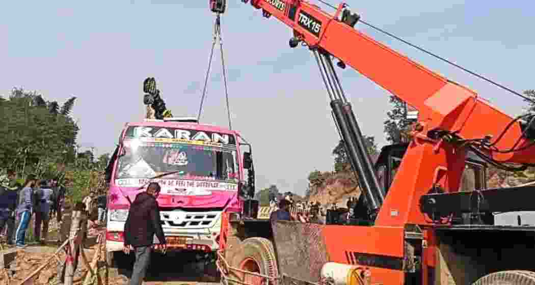 Rescue efforts are underway after seven people were injured in the accident. Rescue efforts are underway after seven people were injured in the accident.